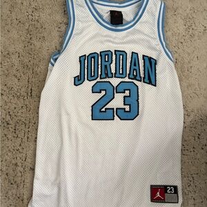Jordan White and Blue Mesh Jersey